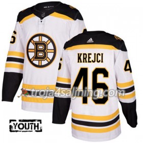 Boston Bruins tröja David Krejci 46 Vit 2017-2018 Adidas Authentic - NHL Tröjor Barn